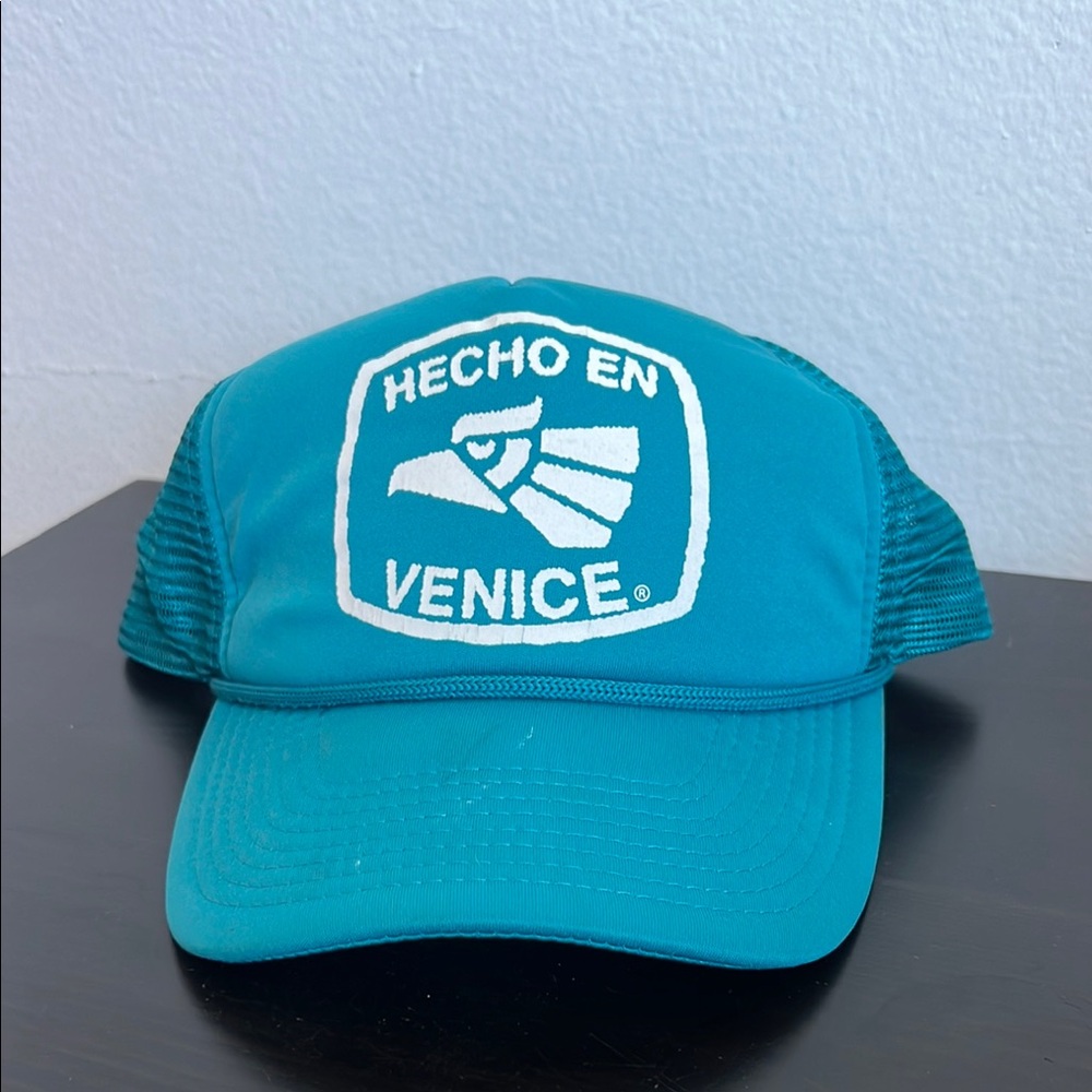 Teal Mesh Trucker Cap